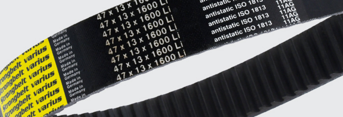 Strongbelt varius, Breitkeilriemen – flankenoffen, formgezahnt Strongbelt varius, Breitkeilriemen – flankenoffen, formgezahnt