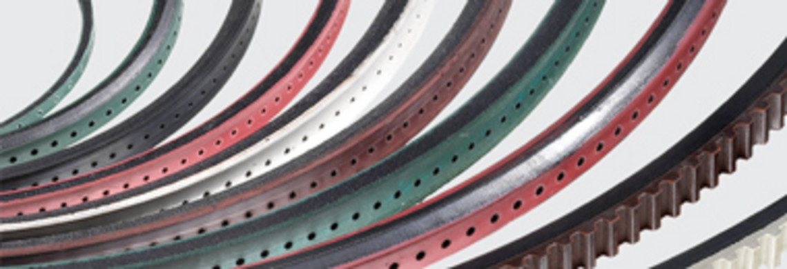 End V-belts perforated with profiled top, DIN 2216
